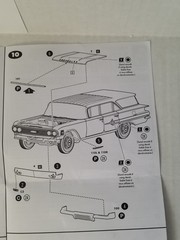 1960 Chevy Nomad Station Wagon FRONT BUMPER from AMT 1:25 Model Kit 60 Chevrolet