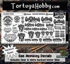 Gas Monkey Sponsorship Decals – Models, Pine Cars, Derby, R/C Water Slide