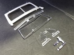 1950 Ford Convertible STOCK WINDSHIELD / FRAME ,MIRROR for AMT 1:25 Model Kit 50