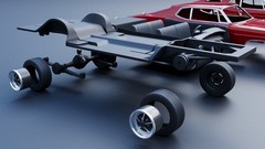 ABS-LIKE RESIN 3D PRINTED 1/25 1968 FORD GALAXIE 500 2-DOOR FASTBACK KIT
