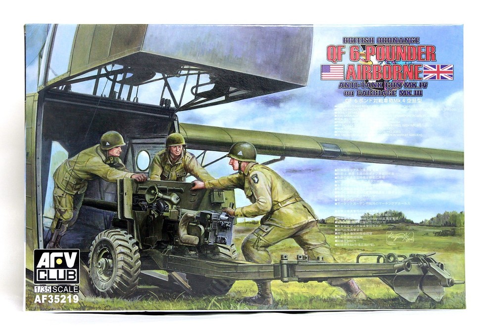 AFV Club 1/35 AF-35219 WWII British/US Airborne QF 6-Pounder Anti-Tank Gun MK.IV