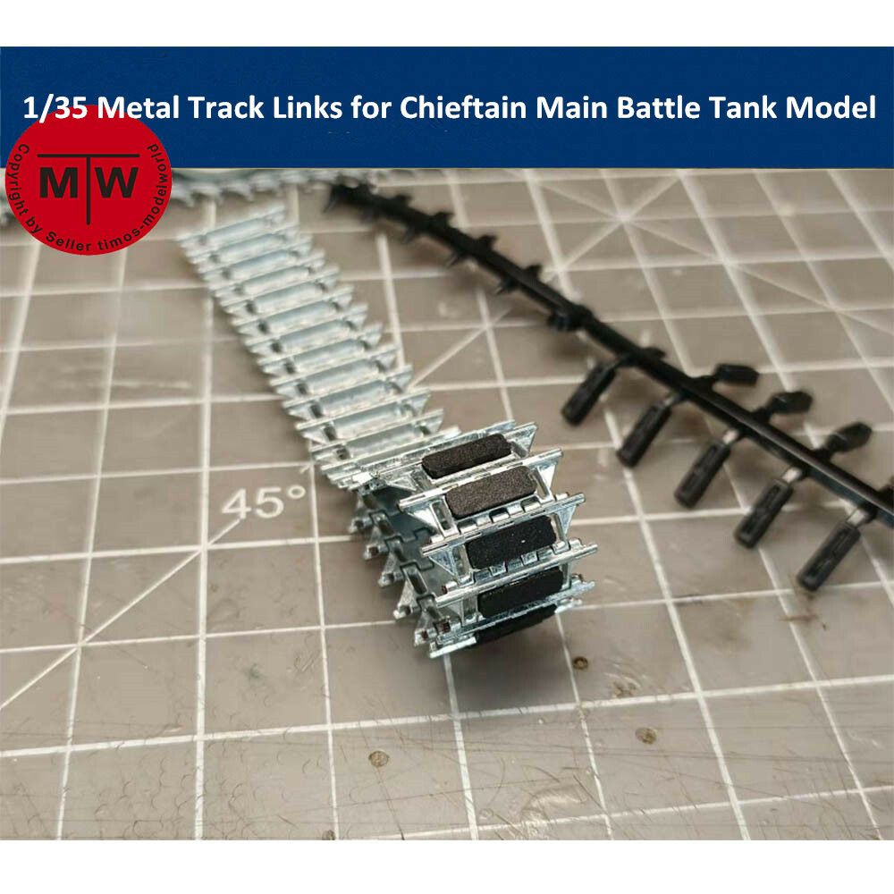 1/35 Scale Metal Track Links w/metal pin for Chieftain Main Battle Tank Model