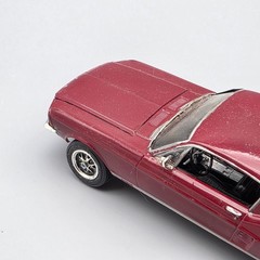 1968 Ford Mustang 1/25 Built Model Car Parts Diorama Display Glued Hood