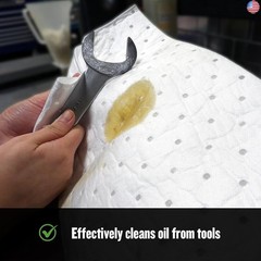 FlashDry Oil Absorbent Pads ? High Absorbency of Oil-Based Liquids,