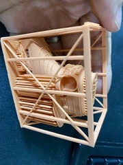 3D Printed 1/200/350 German Bismarck Battleship Chimney And Hangar Unpainted-