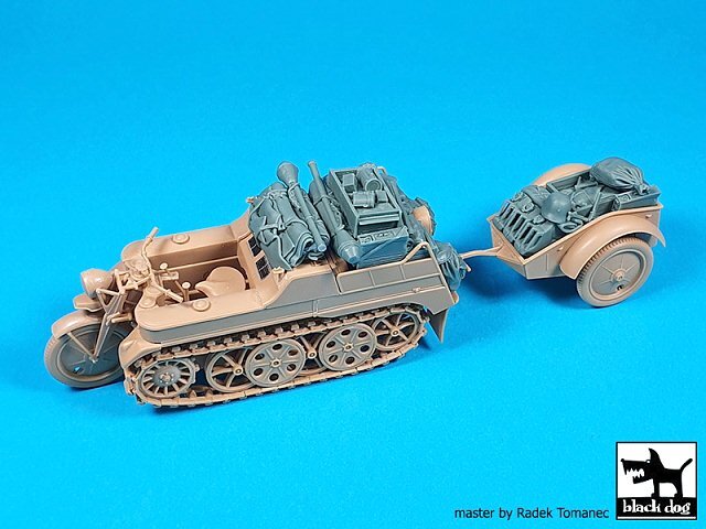Black Dog 1/35 Stowage & Accessories for Sd.Kfz.2 w/Sd.Ah.1 (for Tamiya) T35262