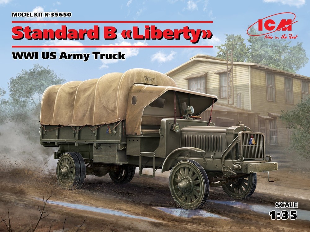 Standard B “Liberty”, WWI US Army Truck (Plastic model kit) 1/35 ICM 35650
