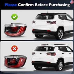 Outer Tail Light Compatible with 2017 2018 2019 2020 2021 Jeep Compass – Brake