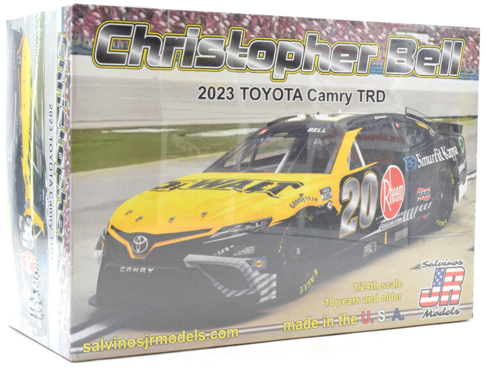Salvinos JR Models “DeWalt” Christopher Bell 2023 Toyota Camry TRD 1/24 Car Kit