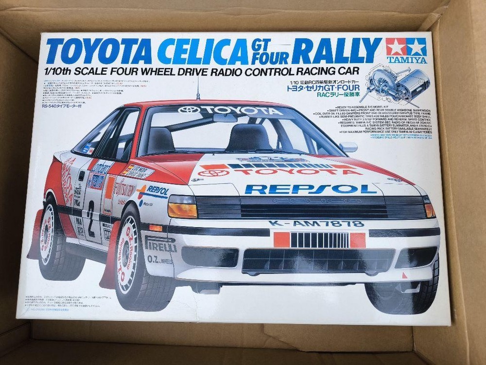 Tamiya Ta-01 Toyota Celica Gt-four Rally 1/10 Scale Rc Car Kit On-road