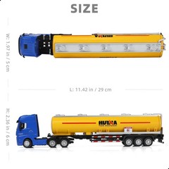 Tanker Semi Truck Toy, Large 1/50 for MAX Diecast Model Oil Tank Metal