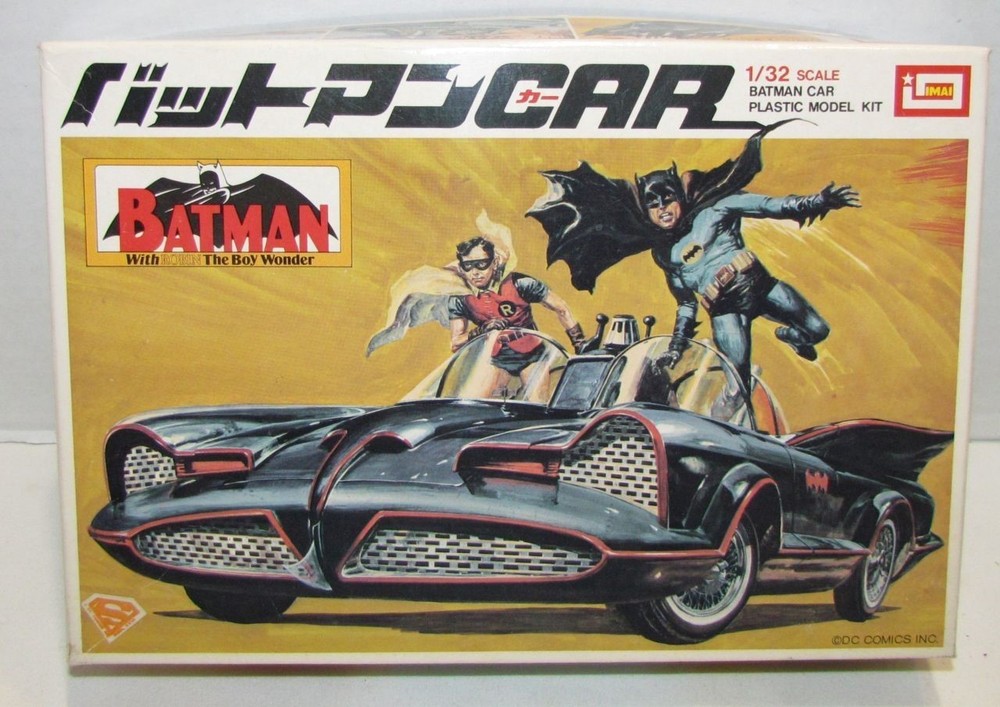 Imai Batman Batmobile Model Kit, Japan, 1:32 Scale, New in Box