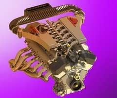 PAGANI ZONDA F – ENGINE MERCEDES AMG / 8 12 18 24 Tamiya Revell Monogram AMT IXO