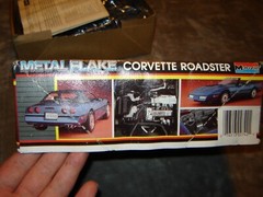 Monogram 2742 Model Corvette Roadster box opened 1987 kit factory sealed 1/24