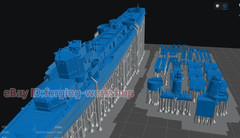 3D Printed 1/700 US Allen M. Sumner class Destroyers Unpainted /Waterline