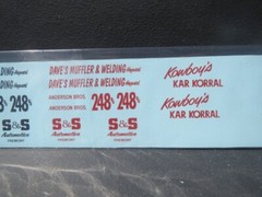Kowboy Kar Korral 41′ Willys A/G 1/25 Decal from Fremont Racing Specialties