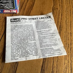Revell Hot Rod Lincoln LSC Pro Street Kit #7456 1990 STARTED/INCOMPLETE