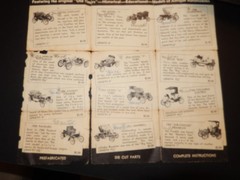 Vintage Premier “Old Time Autos’ Plastic Model kit Ford Model T, Packard, Stanle