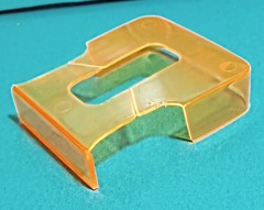 25 FORD CHOPPED MODEL T – CLEAR ORANGE GLASS – AMT 1167 MODEL CAR KIT PARTS LOT