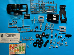 LOT OF 3 1957 CHEVY CORVETTE MODEL KITS 2 AMT ERTL 1/25 SCALE 1 MONOGRAM 63 TOO!