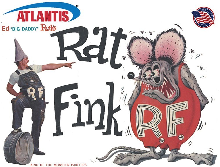 Ed Big Daddy Roth Rat Fink Model Kit Atlantis Models