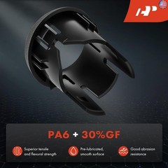 A-Premium 4-PC Rear Inner and Outer Parking Assist Sensor Retainer Bezels