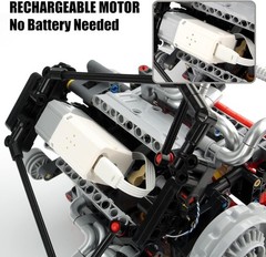 Authentic V8 Engine Model Kit for Kids & Adults – STEM Building Blocks 660 PCS