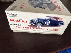 Vintage Gabriel Metal Model Kit 1/22 Scale Packard Dietrich