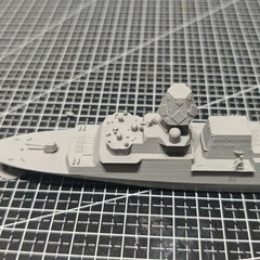 3D printing 1/700 British Type 26 missile frigate Unpainted/Waterline