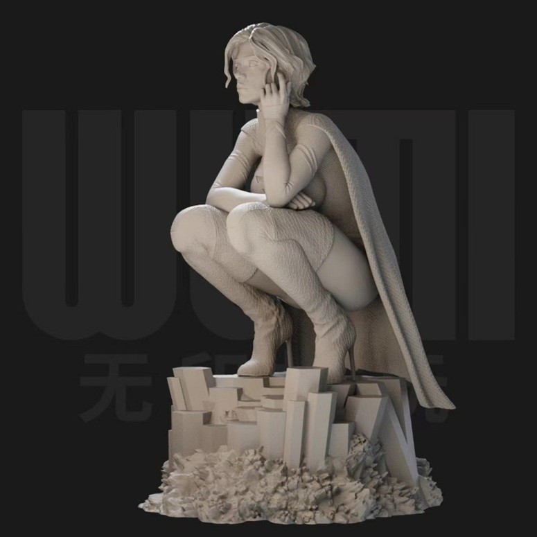 1/24 Resin Figure Model Kit Sexy Agent Girl Unassembled, Unpainted Kit.
