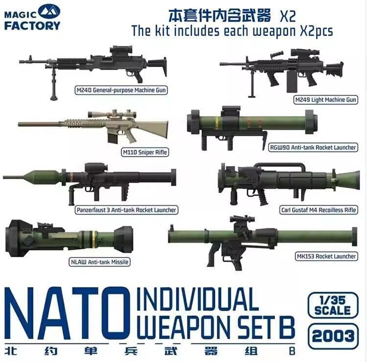 MAGIC FACTORY 2003 1/35 NATO Individual Weapon Set B
