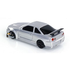 USED 1:43 Drift Race Car Remote Control Car 4WD Tyres Traffic Cones RTR Car