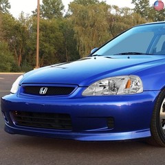 DNA MOTORING Pair Headlight Assembly Compatible With 99-00 Honda Civic,