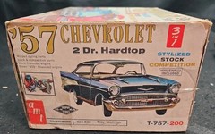 1957 Chevrolet 2 DR Hardtop 3 in 1 T-757-200 Kit Partially Assembled (2@342)
