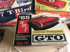 AMT 3 Way 1965 Pontiac GTO Tempest Drag Fastback CONVERTIBLE 5615-150 BOX 1:25