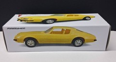 New 1974 Pontiac Firebird Formula Yellow Custom Promo Model BOX ONLY..NO CAR