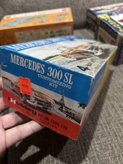 6 1960 63 AMT Hubley Chevy Mercury Lincoln Buick Mercedes Car Model Kit Box Only