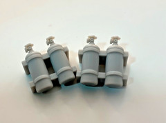 1 24 1 25 Scale Dual Nitrous Bottle Setup Pro Detail Resin Drag Car Parts