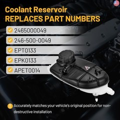 Engine Coolant Expansion Reservoir Overflow Tank EPK0133 Compatible with