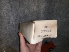 1981 red orange corvette promo (Lot#893)