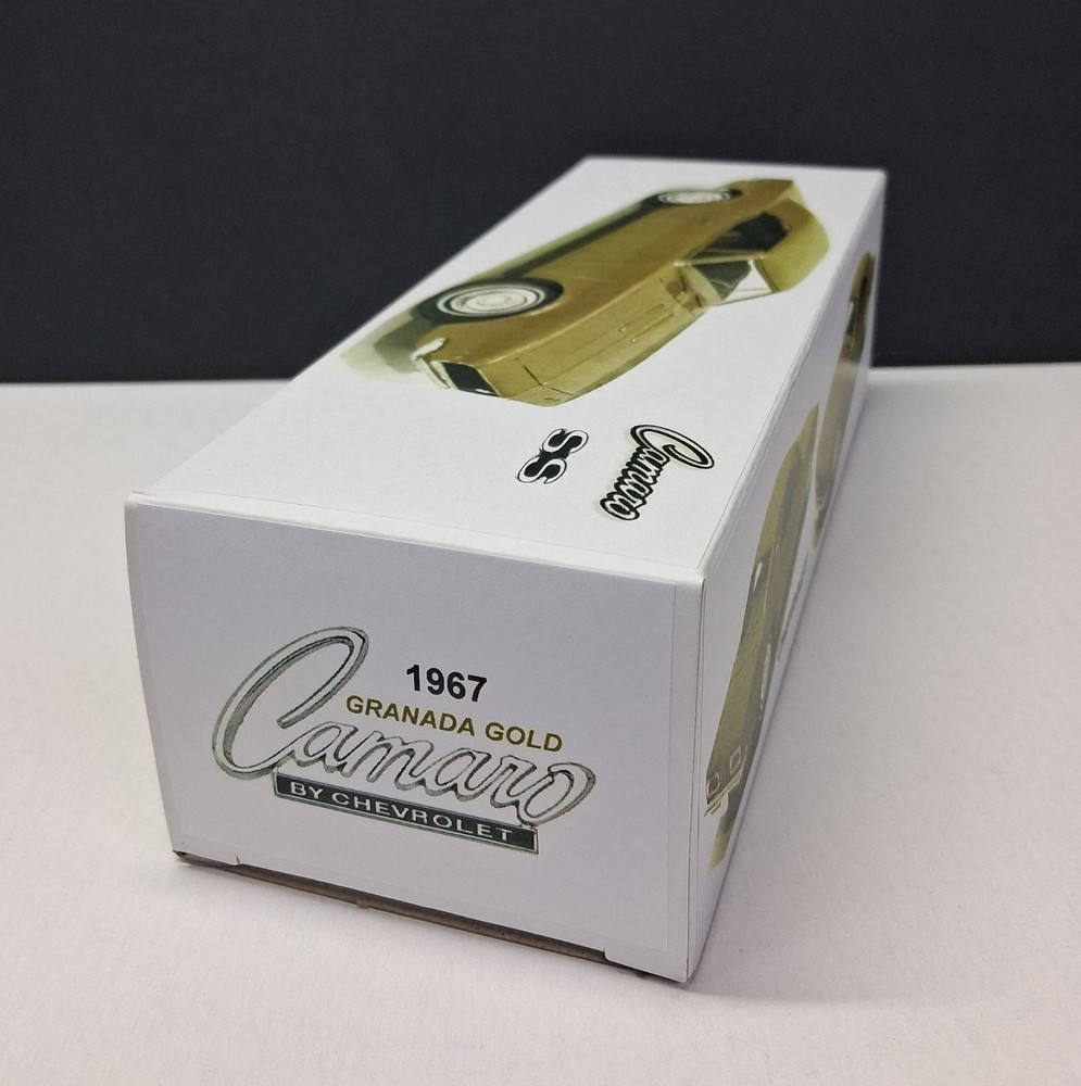 1967 Chevrolet Camaro Granada Gold Custom Dealer Promo Model BOX ONLY..NO CAR