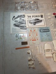 A9E AMT 1950 Ford Convertible Customizing Series 1:25 Model Kit #6831 Complete