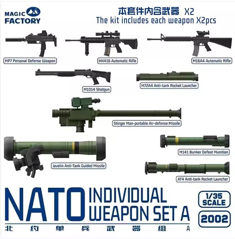 MAGIC FACTORY 2002 1/35 NATO Individual Weapon Set A