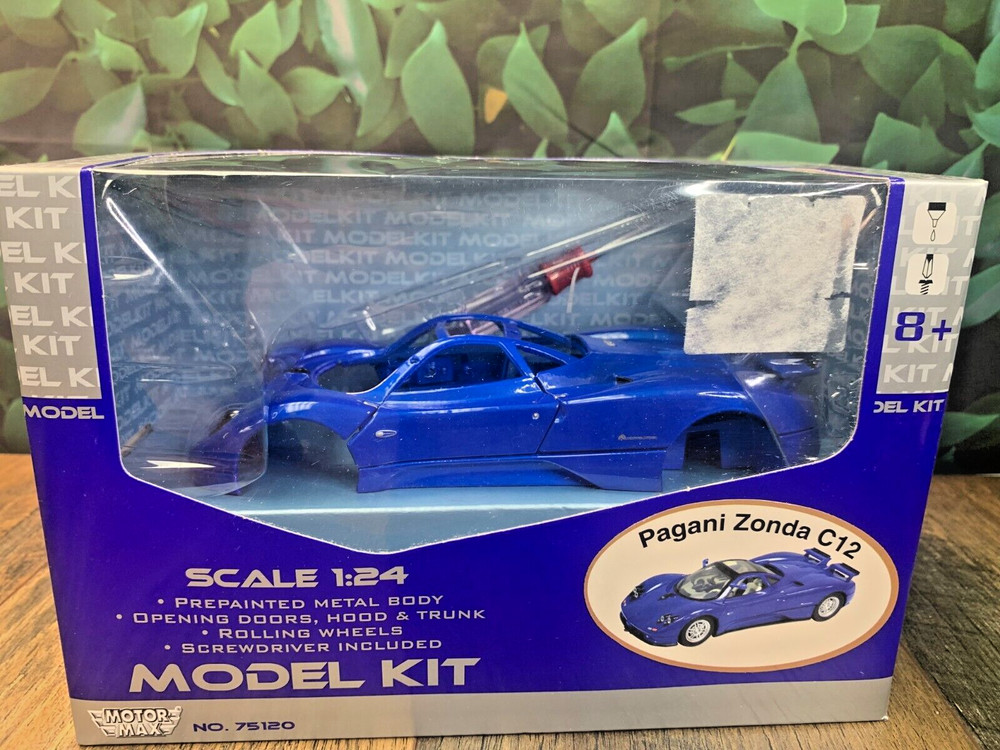 SEALED METAL MODEL KIT MOTORMAX PAGANI ZONDA C12 #75120 SCALE 1:24