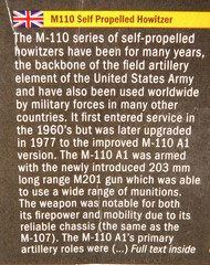 1/35 Italeri US Army M110 Self Propelled Howitzer Vietnam War Markings # 6574