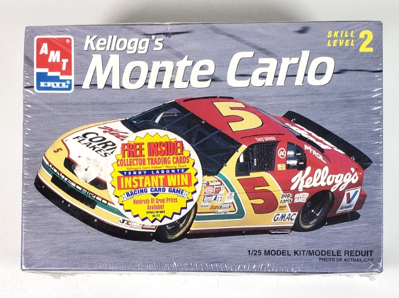 AMT Kellogg’s Monte Carlo 1/25 scale Model Kit 8187 Sealed Nascar 1995 Labonte