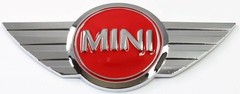 Silver Black Mini Cooper Rear Emblem Badge New OEM 51147026186 02-17 FAST SHIP
