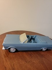 Plastic 1965 Ford Galaxie 500 XL Convertible promo model car