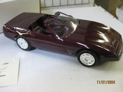 1993 Corvette Convert promo 1/25 scale, NEW IN BOX WITH ORIGINAL TISSUE & LABELS