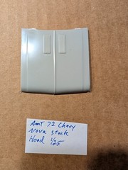 AMT 72 CHEVY NOVA STOCK HOOD NEW! 1/25